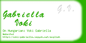 gabriella voki business card